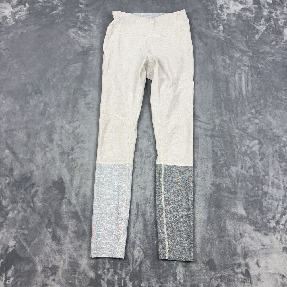 Outdoor Voices 7/8 Dipped Leggings Sz XS Oatmeal Dove Ash Colorblock Gym Casual